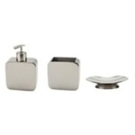 Gedy POL200 3 Piece Countertop Bathroom Accessory Set